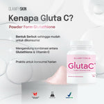 GLUTA C Powder Glutathione Glawfyskin | BPOM | Powder Gluta & Vitamin C