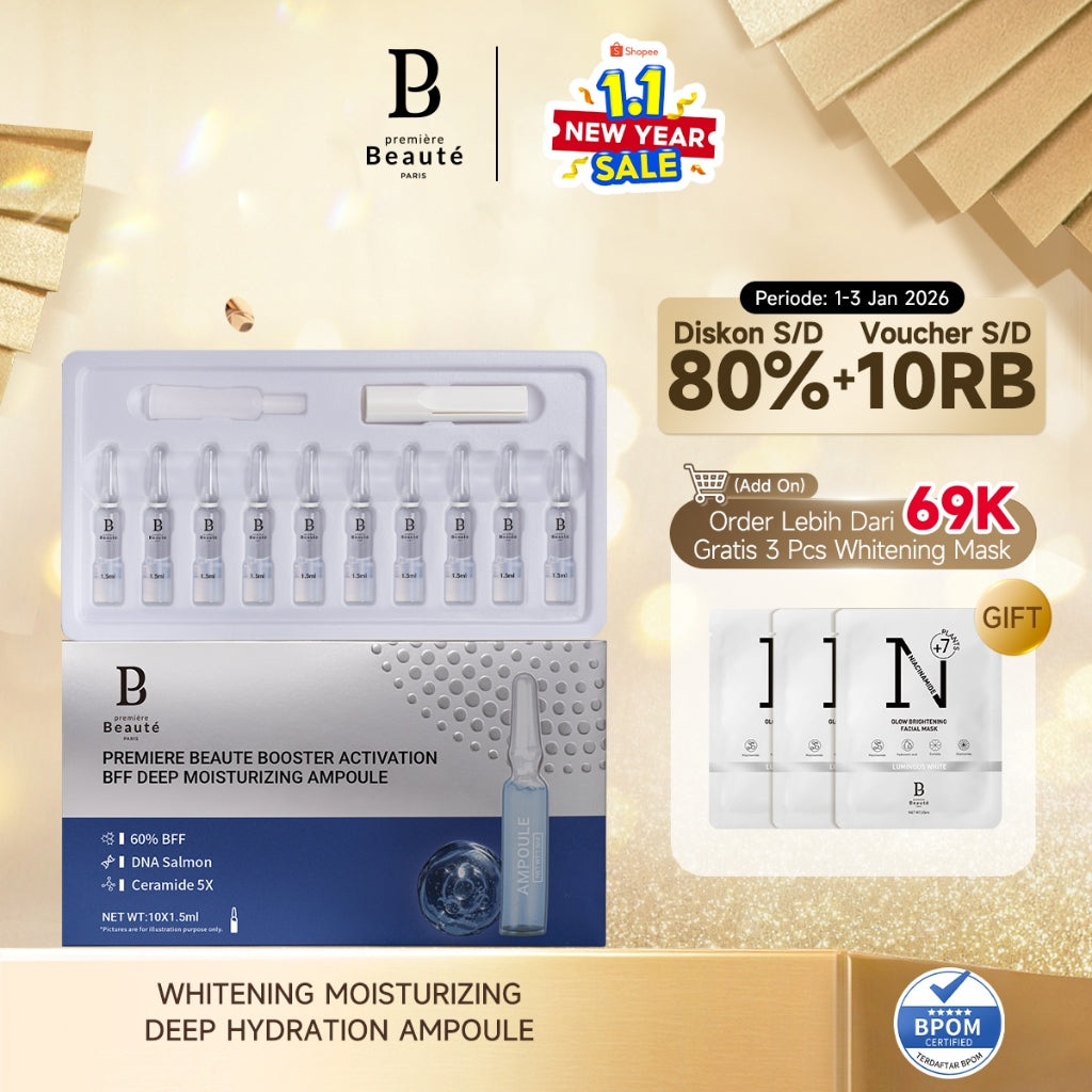 PREMIERE BEAUTE [New Formula]New Booster Activation 60% BFF Deep Moisturizing Ampoule 10x1.5ml Hydrating Nourishing