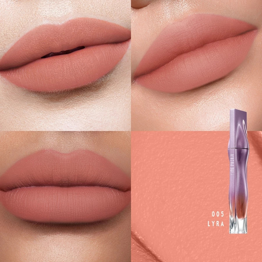 Lipstick TIME PHORIA - TASYA FARASYA APPROVED Nebula Velvet Lip Cream 4ML ORIGINAL Liptint Waterproof Tahan Lama Lip Stain Lipgloss Lipstik