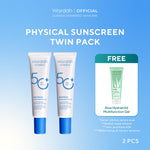 TWINPACK Wardah UV Shield Airy Smooth, Acne Calming, Aqua Fresh, Essential, Tone Up, Physical Sunscreen - Skincare