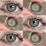 Eyeshare Softlens Big Eyes SAHARA Brown 1Pasang Lensa Kontak 14.5mm Gray Softlen