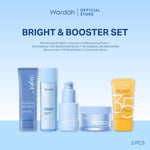 Paket Skincare Wardah Isi 5 pcs - Face Wash, Toner, Moisturizer Gel, Serum, & Sunscreen Paket Solusi Masalah Kulit - Skincare