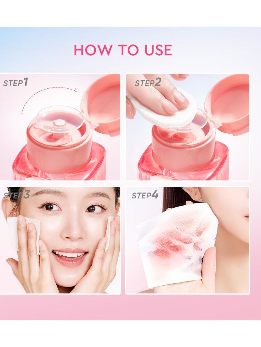 [READY STOCK] Glad2Glow Cherry Blossom Micellar Water 300ml Untuk Semua Kulit Lembut cleansing oil Penghapus Makeup Waterproof Hapus Riasan Tahan Air dengan Centella dan Tanpa Iritasi untuk Kulit Sensitif dan Berjerawat g2glow official store