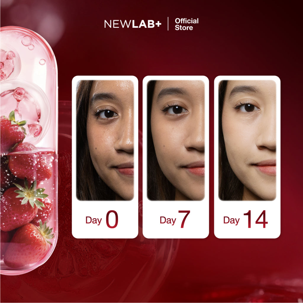 [New Launch] NEWLAB Brightlogy GlutaColl-5500 - PRO Mini | Collagen Glutathione Drink | S-Acetyl-L-Glutathione | Membantu kulit lebih  cerah  &  sehat | 7  Sachet
