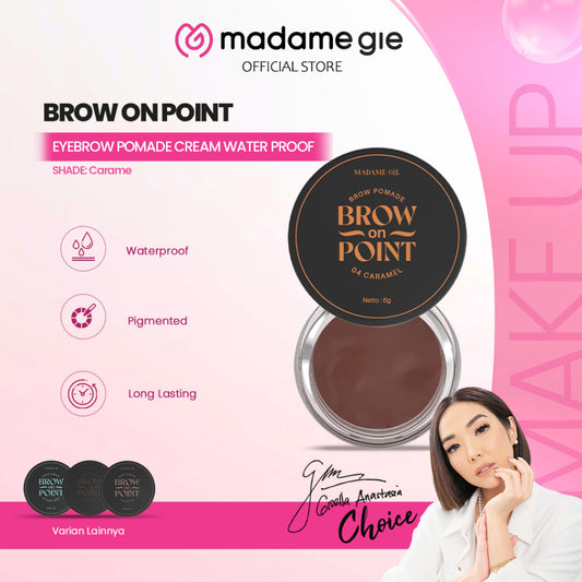 Madame Gie Madame Brow On Point – Make Up Eyebrow Pomade Cream Pensil Alis Water proof