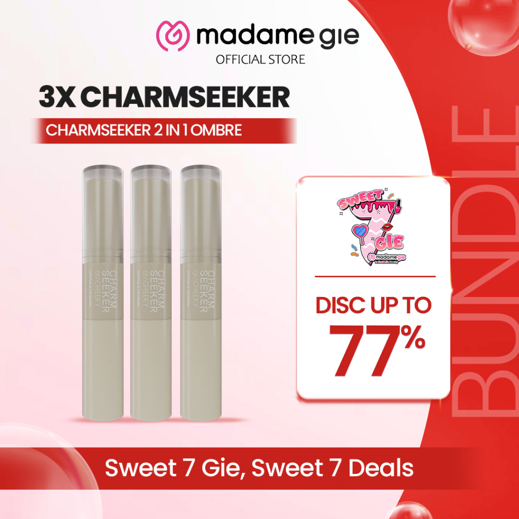 [CHOOSE YOUR SHADE] 3X Madame Gie Charmseeker 2in1 Ombre - Make Up Soft Matte Finish
