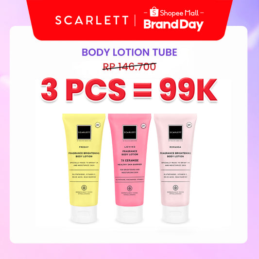 Scarlett Whitening Body Lotion Mencerahkan - Kemasan Baru Tube 180ml