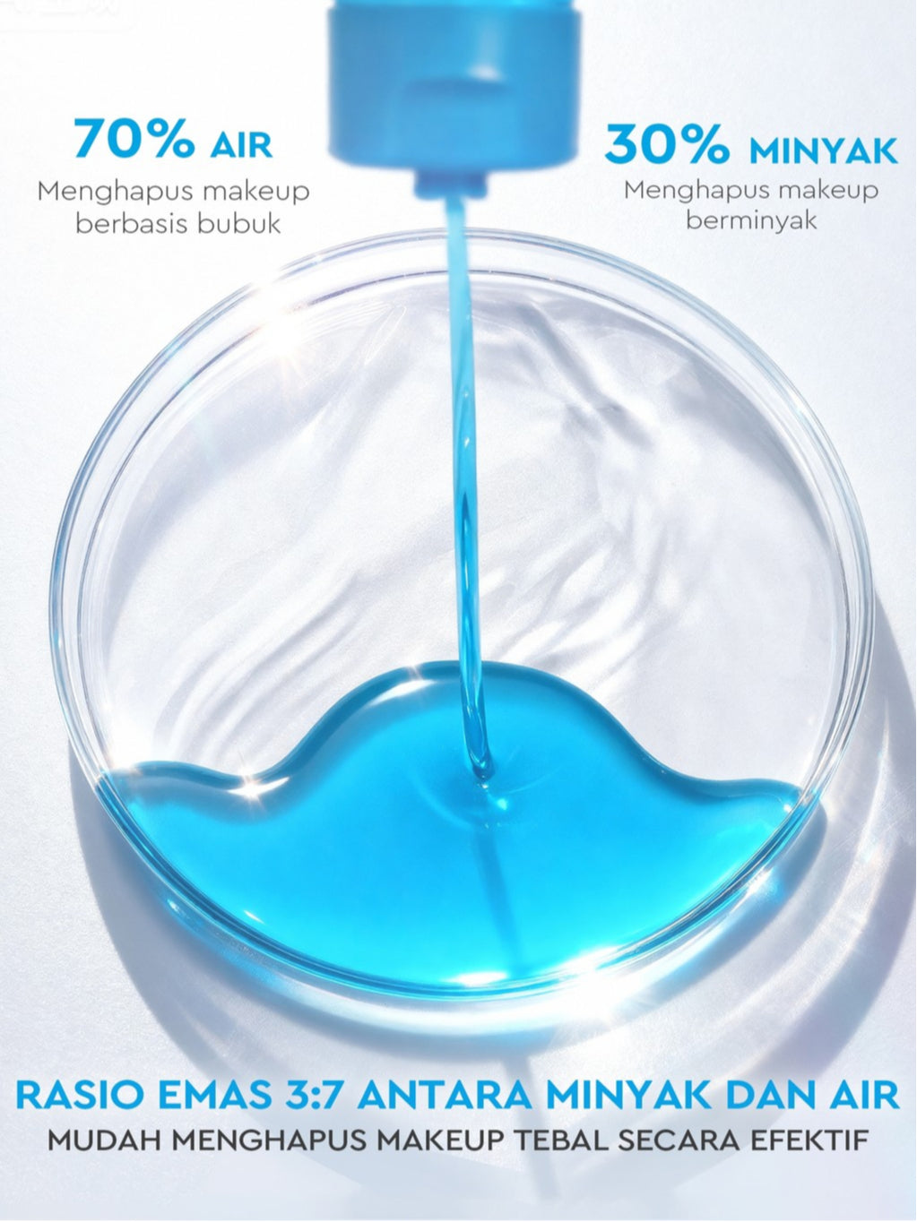 [NEW LAUNCH]Glad2Glow All IN ONE MAKEUP REMOVER Untuk Semua Kulit Lembut cleansing oil Micellar water Penghapus Makeup Waterproof Hapus Riasan Tahan Air dengan dan Dual-Phase Makeup Melting Solution Tanpa Iritasi untuk Kulit Sensitif g2glow official store