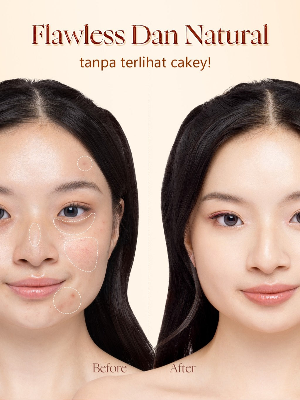 [NEW LAUNCH] Glad2Glow FLAWLESS BLURRING SKIN TINT 30G Concealer Foundation Bedak padat Make up Lightweight Coverage Long-lasting 12-Hour Soft-Focus Flawless Skin oil-control  Bio-Mimetic Film Technology Squalane Care g2glow official store