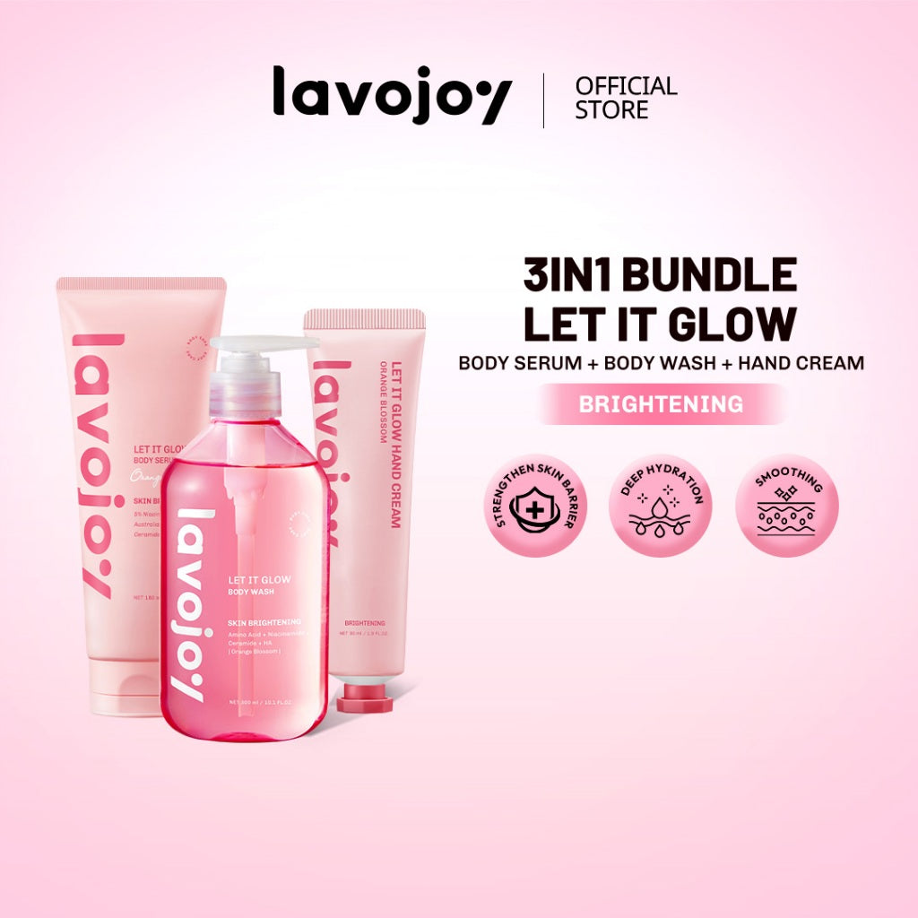 [BODY CARE SET] Lavojoy 3in1 Bundle Body Wash + Body Serum + Hand Cream | Mencerahkan l Melembabkan l Menenangkan | Memperbaiki Tekstur Kulit