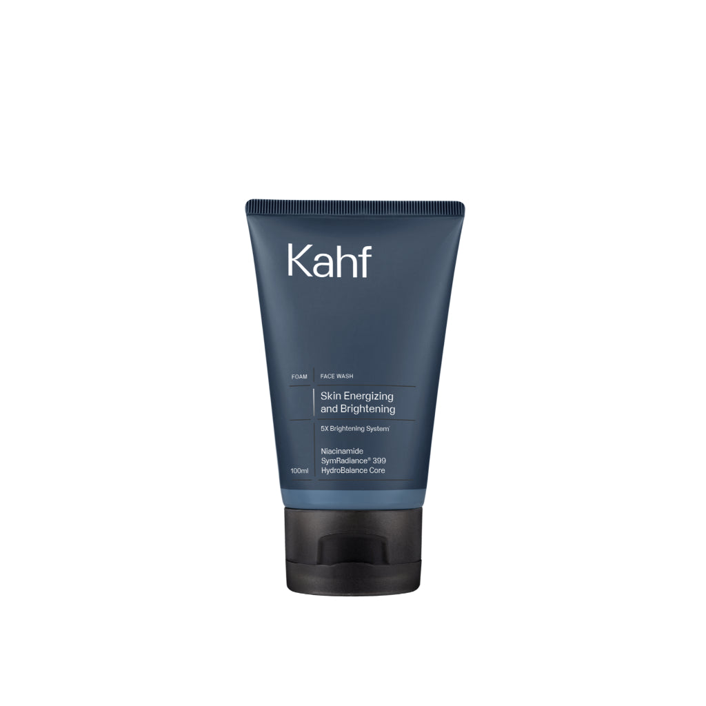 NEW LOOK BETTER FORMULA! Kahf Face Wash Skin Energizing and Brightening 100 ml - Sabun Cuci Muka Pria untuk Membantu Mencerahkan Wajah - Suitable for Daily Use