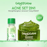 GLAD2GLOW Acne Drying Lotion Mengeringkan Jerawat 8 Jam Dengan Sulfur BHA & Bahan Alami Instant Acne Care Acne Gel Patch Spot Jerawat Serum Moisturizer Acne Skincare Wajah face wash facial Salicylic Acid Niacinamide g2glow official store