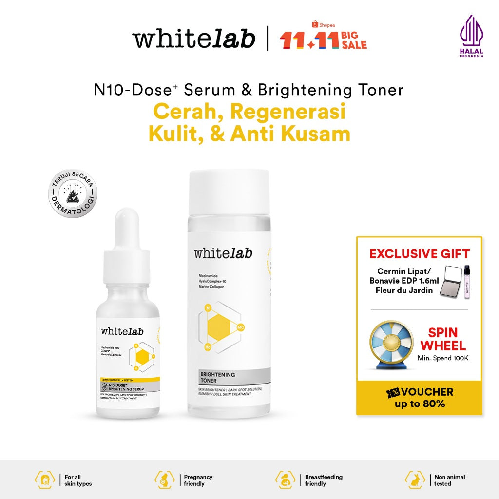 Whitelab 2 pcs Set Toner + Serum