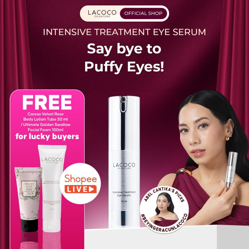 [BEST SELLING] ⁠⁠[Abel Cantika's Picks] Lacoco Intensive Treatment Eye Serum Krim Mata Kerutan Garis Halus The Ori Imploring Beauty Skint