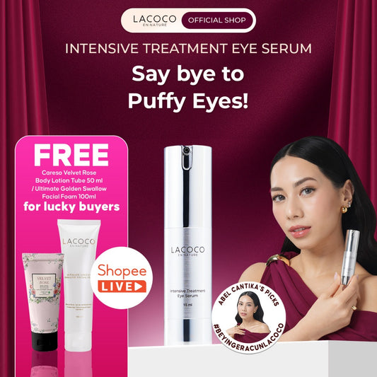 [BEST SELLING] ⁠⁠[Abel Cantika's Picks] Lacoco Intensive Treatment Eye Serum Krim Mata Kerutan Garis Halus The Ori Imploring Beauty Skint