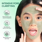 ELFORMULA Bundle 2pcs Intensive Pore Clarifying Mugwort Mask - Clay Mask Mud Mask Acne Pembersih Pori-pori Pores Eksfoliasi Wash off masker