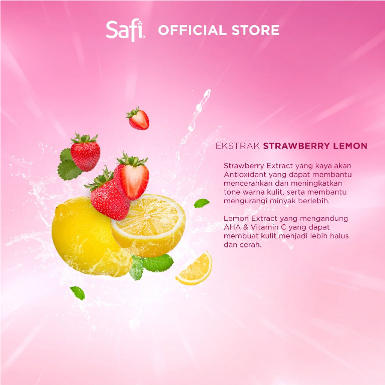 SAFI - White Natural - Brightening Cleanser Strawberry Lemon 50gr