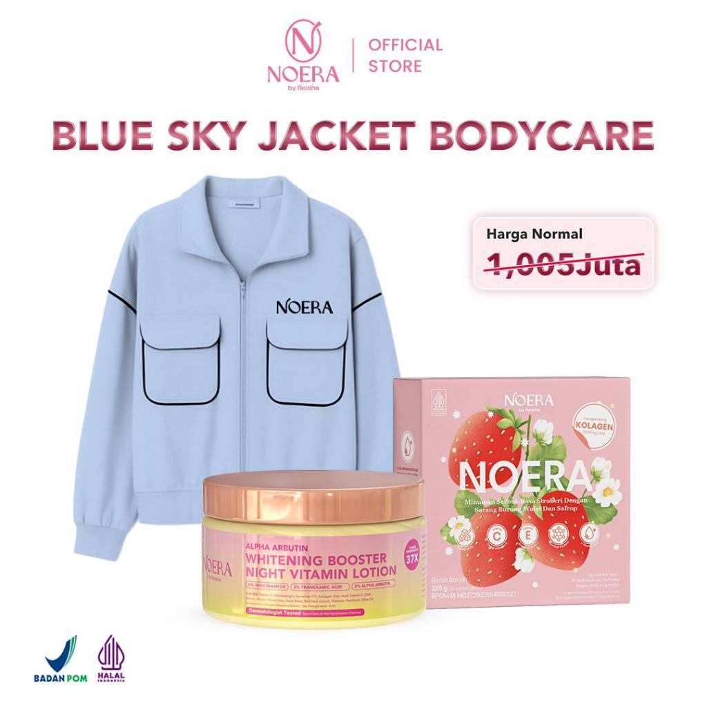 Noera Jacket Bodycare Package l Jaket Noera + HB Dosting + Noera Collagen Drink l Suplemen Kecantikan l Minuman Kolagen L-Gluthathione l Collagen Beauty l Collagen Drink Improved Formula