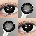 Eyeshare Softlens 15mm Big Eyes 1Pasang Gray Lensa Kontak Softlen Black