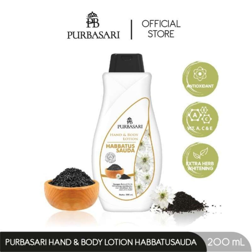 Purbasari Lotion Tubuh Jinten Hitam Habbatus Sauda 200 ml