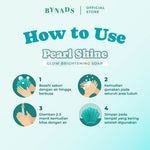[NEW PACKAGING] 3PCS Bynads Pearl Shine Glow Brightening Soap With 8% Niacinamide Sabun Batang Pencerah Badan Dan Wajah Face Soap By Bynads