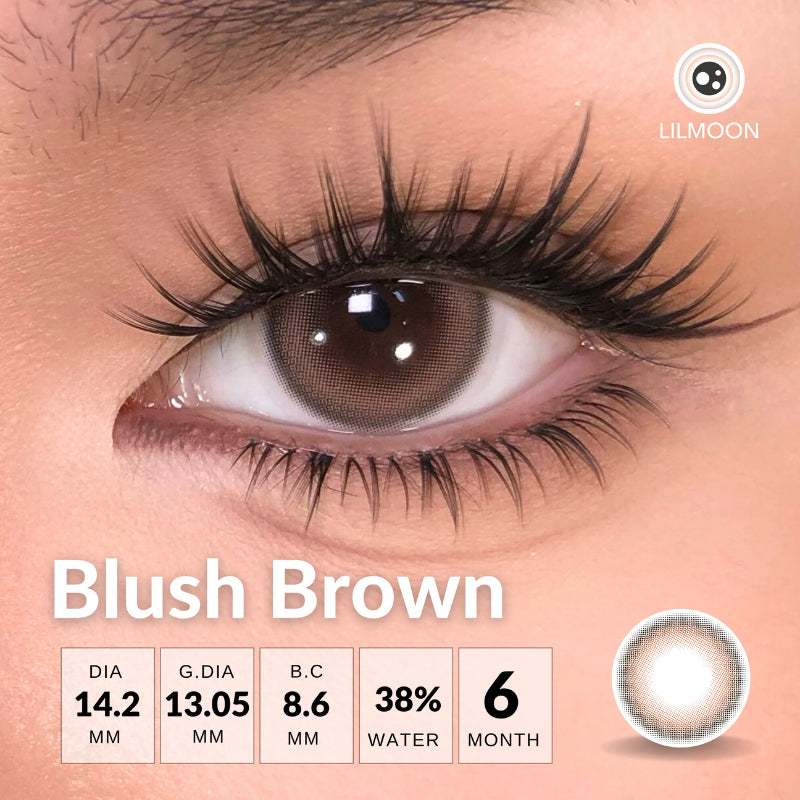 [New Arrival] Lilmoon Softlens Blush Brown – Softlens Minus 0 s/d -8.50, Warna Natural Jepang
