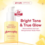 Glowsophy Pineapple Triple-C Glow 30ml Brightening Serum with Hyaluronic Acid Mencerahkan Warna Kulit Wajah Menjaga Kelembapan Wajah Meratakan Warna Kulit Menjaga Skin Barrier Whitening Brightening dengan Niacinamide Vitamin C Serum Eksfoliasi Wajah