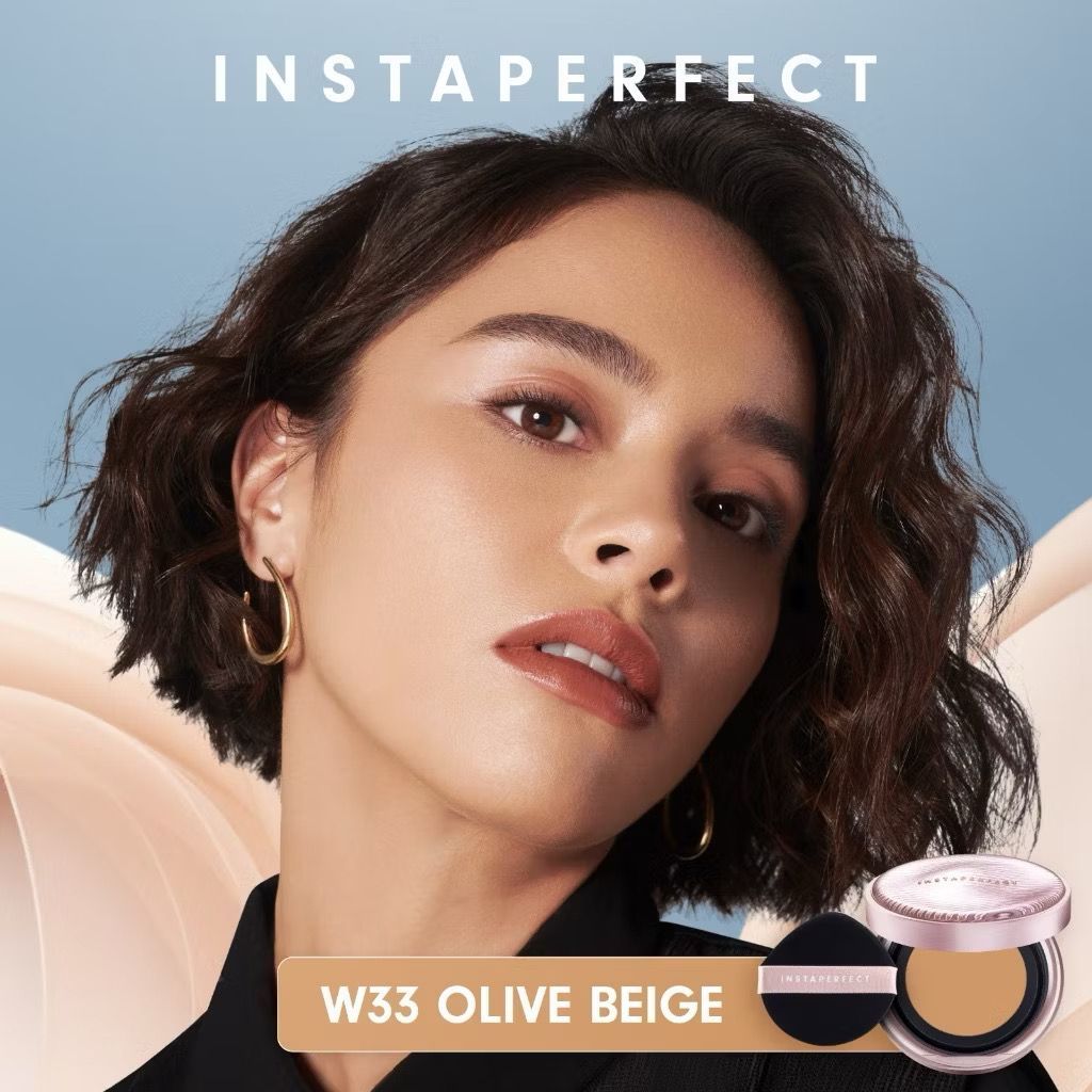 [BPOM] INSTAPERFECT SkinGlow Cover Mesh Cushion SPF50 15g | EXP 2027 | Glowy Finish Foundation | Insta Perfect by Wardah