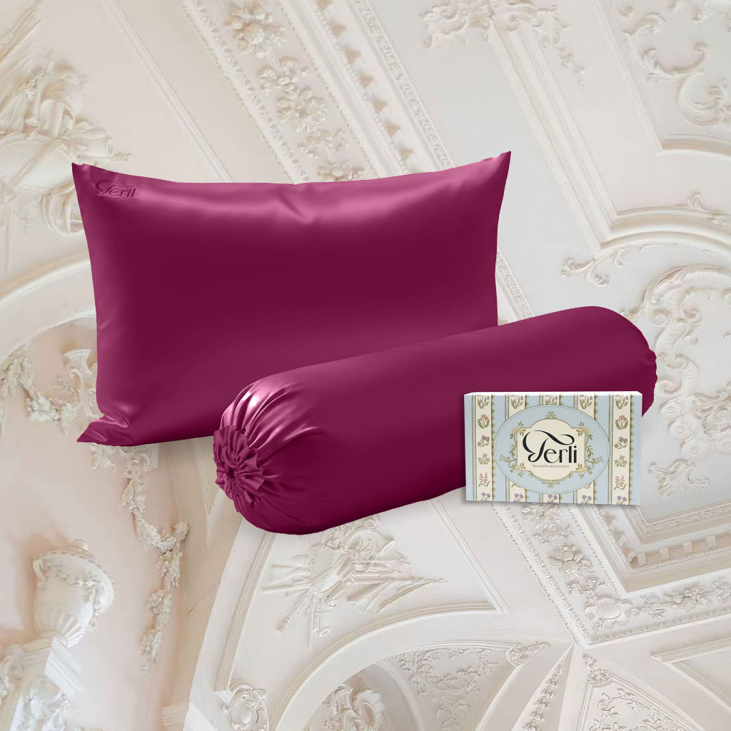 Hampers | Wedding Gift Set | Birthday Gift Set | BUNDLE Sarung Bantal dan Sarung Guling PREMIUM Satin Silk Terlibeauty