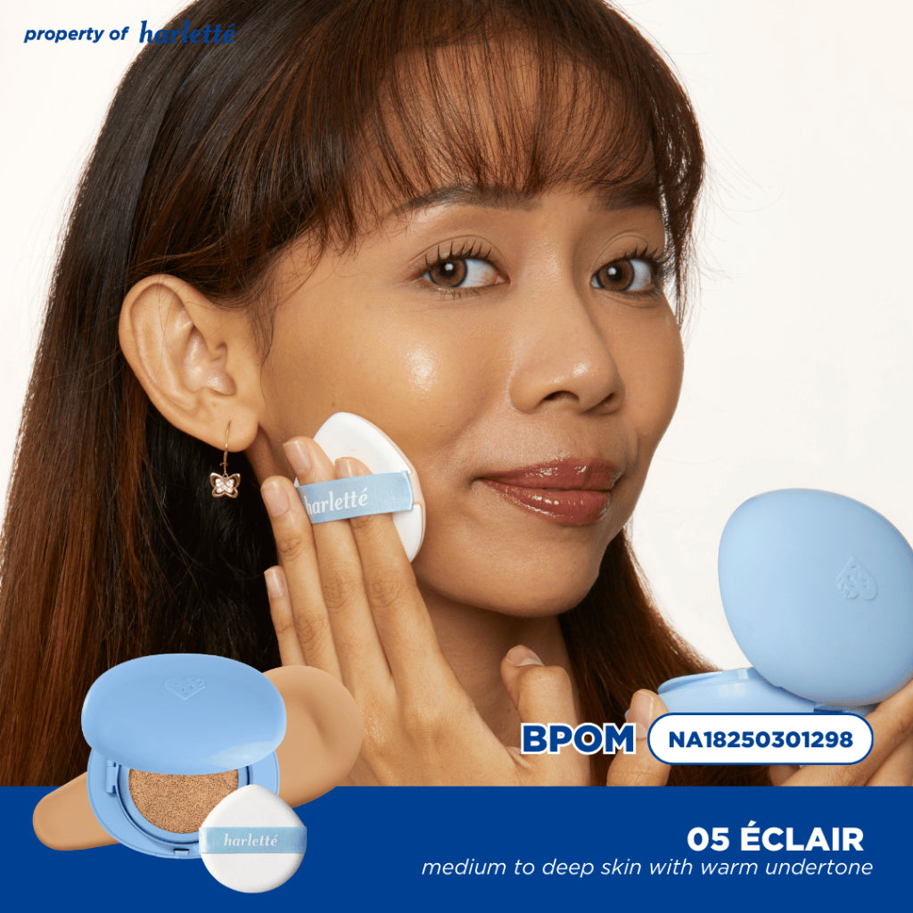 Harlette Oat Comfy Cushion SPF 30 PA+++ | Skincare Infused, Second Skin Finish, Non-comedogenic, Sensitive Skin, Clinically & Dermatologically Tested