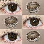Eyeshare Softlens Minus Big Eyes VIENNA Chocolate 14.5mm 1 Pasang Lensa Kontak Cokelat
