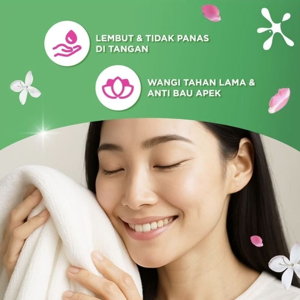 Rinso Anti Noda Molto Deterjen Cair + Pelembut Pakaian Refill 700 ml