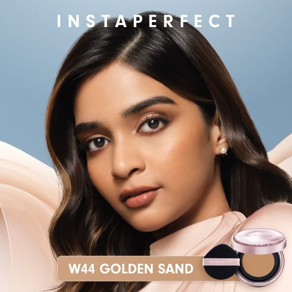 [BPOM] INSTAPERFECT SkinGlow Cover Mesh Cushion SPF50 15g | EXP 2027 | Glowy Finish Foundation | Insta Perfect by Wardah