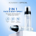 ACNAWAY Acne Face & Body Spray – Face Mist Spray Jerawat untuk Wajah & Badan | Skincare Calming Spray dengan AHA BHA PHA + BSASM + Multibiome | Penghilang Jerawat Punggung, Melembapkan & Menyejukkan Kulit Berjerawat