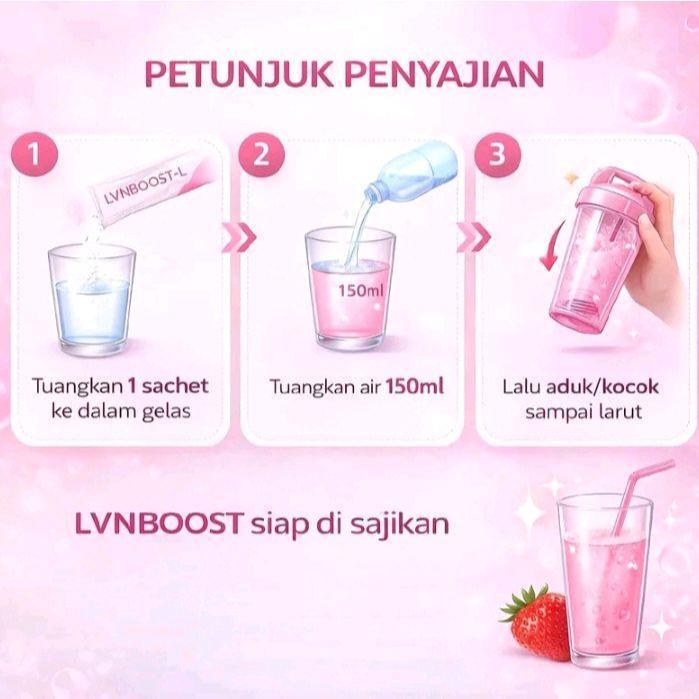 LVNBOOST-L Whitening with kolagen/collagen and L-Glutatione HALAL & BPOM