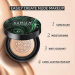 (ORI BPOM) SUNISA Air Cushion Foundation BB Cream Tahan Lama Full Coverage Waterproof 20ml