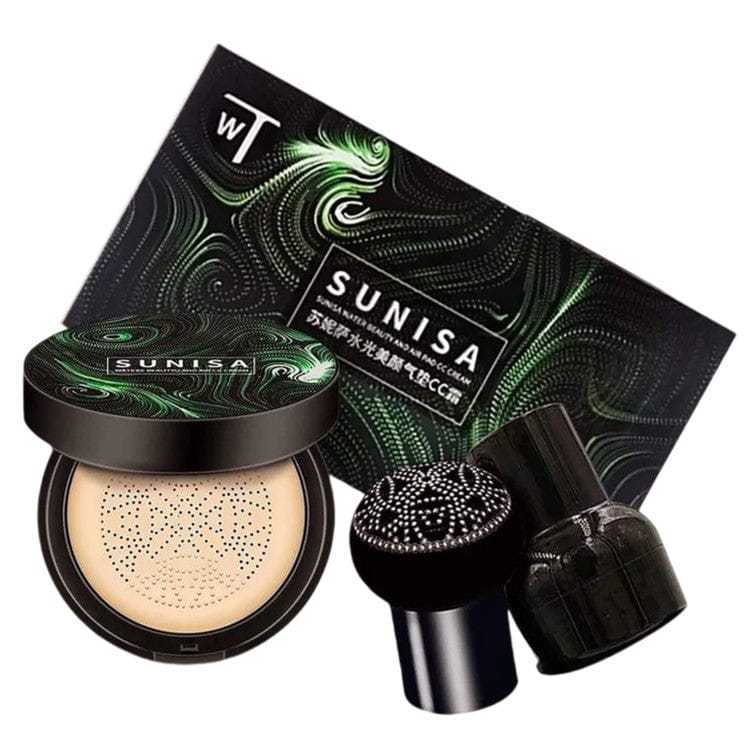 (ORI BPOM) SUNISA Air Cushion Foundation BB Cream Tahan Lama Full Coverage Waterproof 20ml