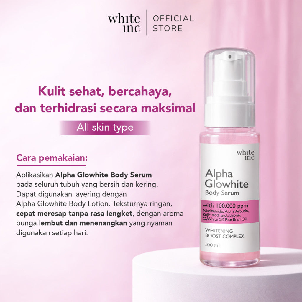 [100ml] WHITE INC Alpha Glowhite Body Serum | Kulit Cerah Halus dan Lembut