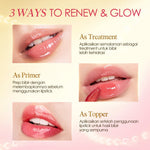 Glowsicha - Pink Plump Treatment Lip Serum Pelembab Bibir Serum Bibir Pink Berkilau alami Tahan Lama Melembabkan Pencerah Bibir Pink Merona Lembut