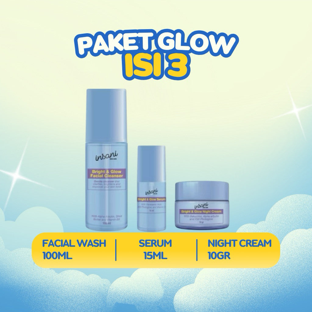 INSANI SKINCARE PAKET BRIGHT & GLOW / PAKET ACNE