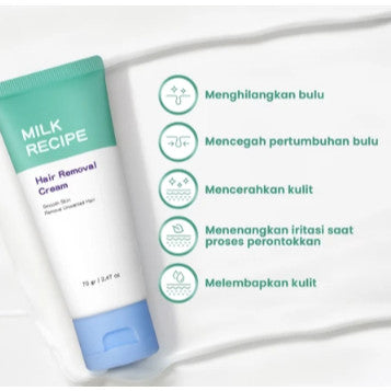 * STAR * Milk Recipe Hair Removal Cream  - 70 GR 9 (PUTIH HIJAU)