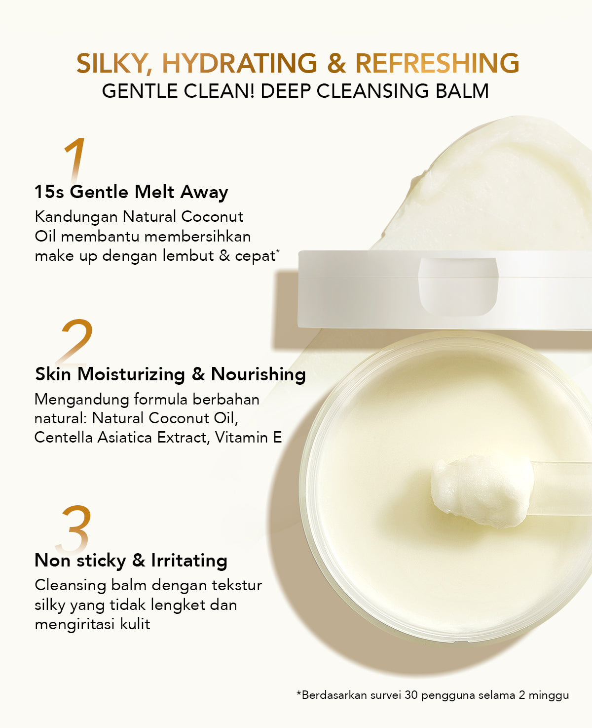 YOU Gentle Clean! Deep Cleansing Balm-Cocomelt Pembersih Muka Make Up Remover All Skin Type Face Cleanser