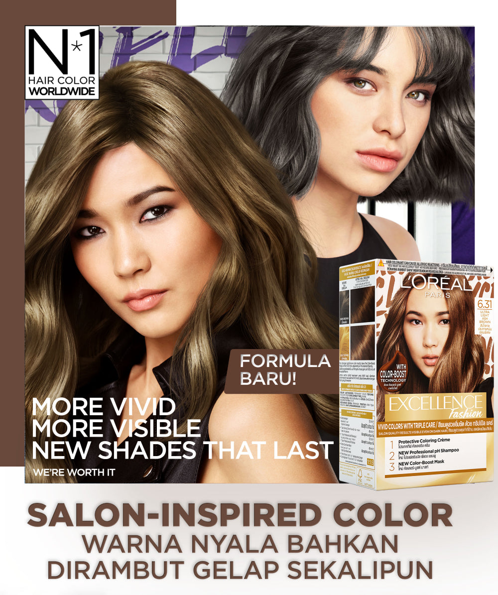 L'Oreal Paris Excellence Fashion Sparkling Visible Hair Color #6.34