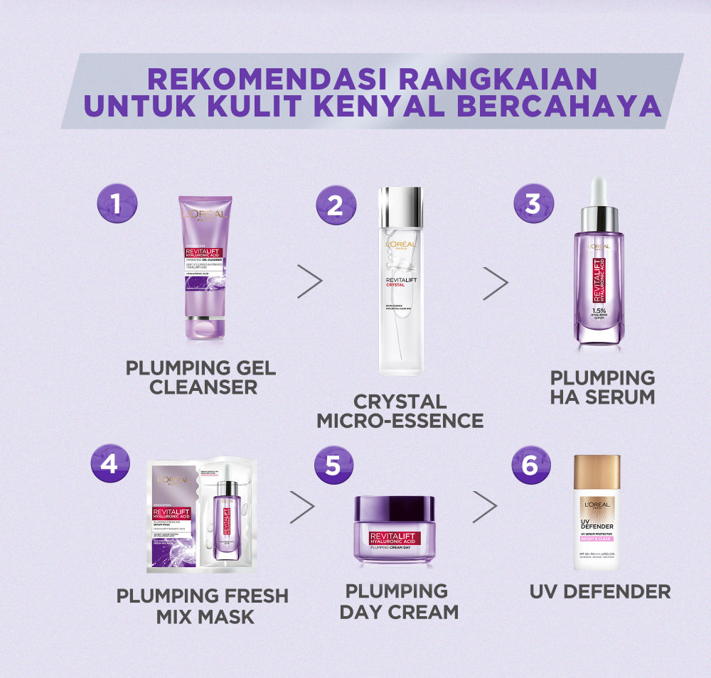 L'Oreal Paris Revitalift 1.5% Hyaluronic Acid Serum Skin Care - 15/30ml (Serum Wajah Untuk Kulit Lembab, Halus, dan Tampak Lebih Muda)