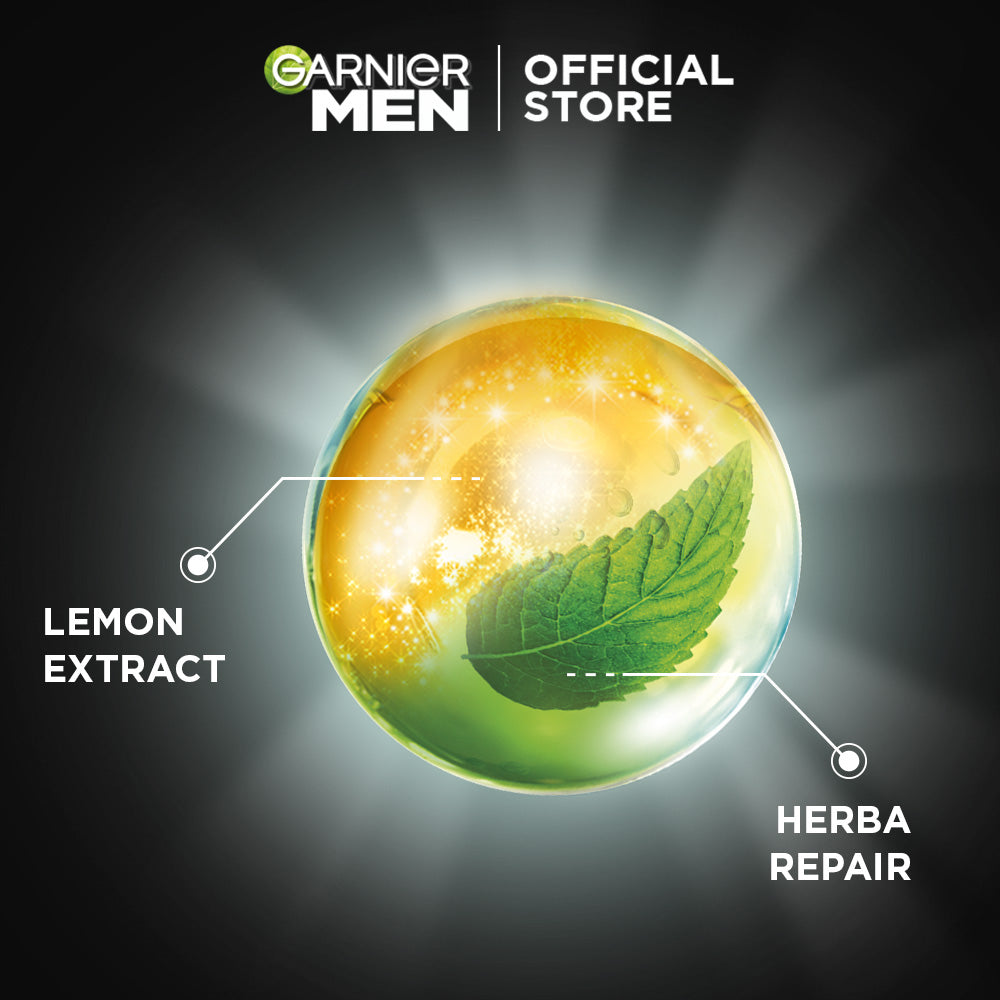 GARNIER Men Acno Fight Acne Fighting Brightening Serum Cream Skin Care - 40ml Krim Siang moisturizer tone up pelembab wajah day cream pemutih wajah glowing cepat