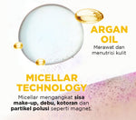 Garnier Micellar Oil-Infused Cleansing Water Skin Care - 125ml | Mengurangi Minyak Berlebih | Cocok untuk semua jenis kulit