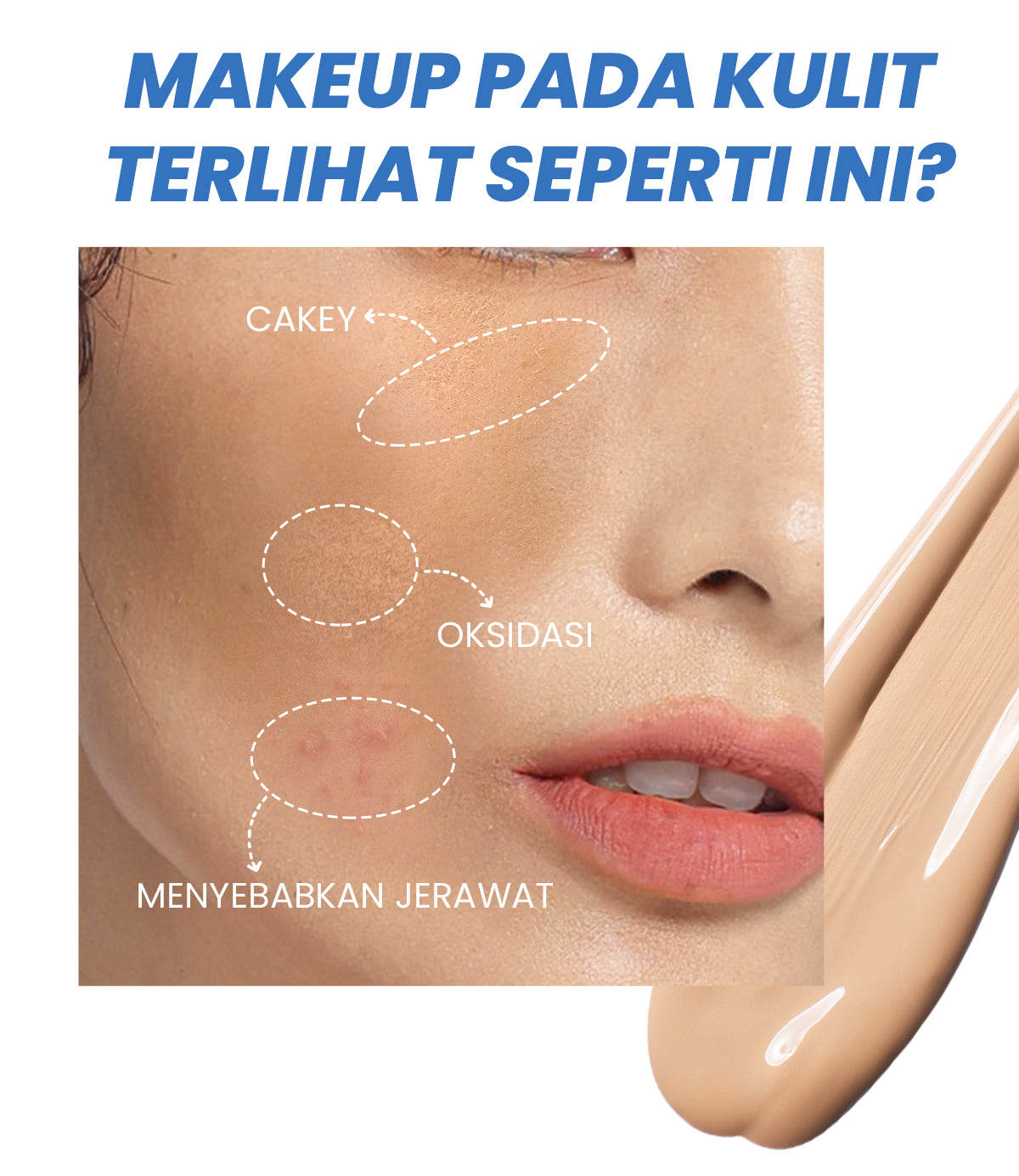 YOU Cloud Touch Skin Tint For ALL Skin Perfect Coverage Liquid Foundation Serum Tint 24h Matte Oil Control SPF 25