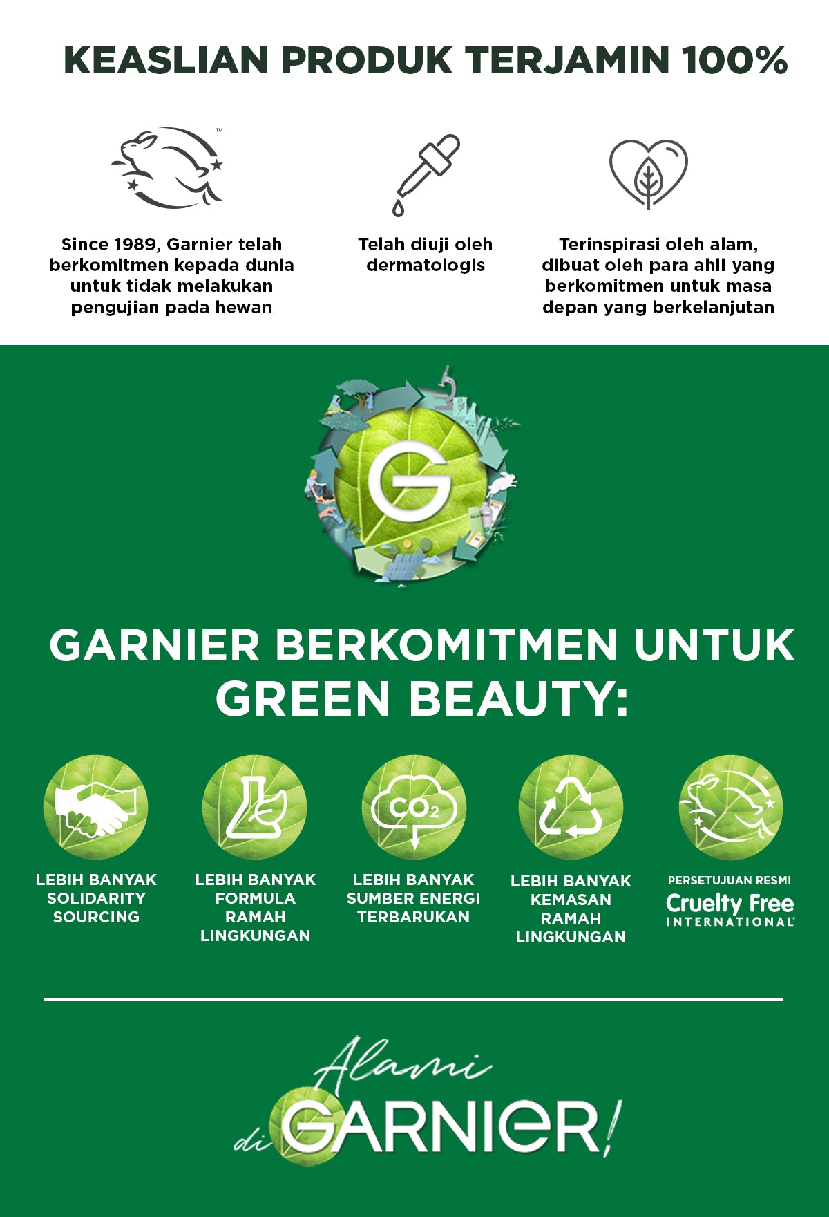 GARNIER Micellar Water Oil-Infused Skin Care 400ml Skincare Cleansing - Pembersih Wajah & Make up Waterproof untuk semua jenis kulit Micellar Cleansing Water