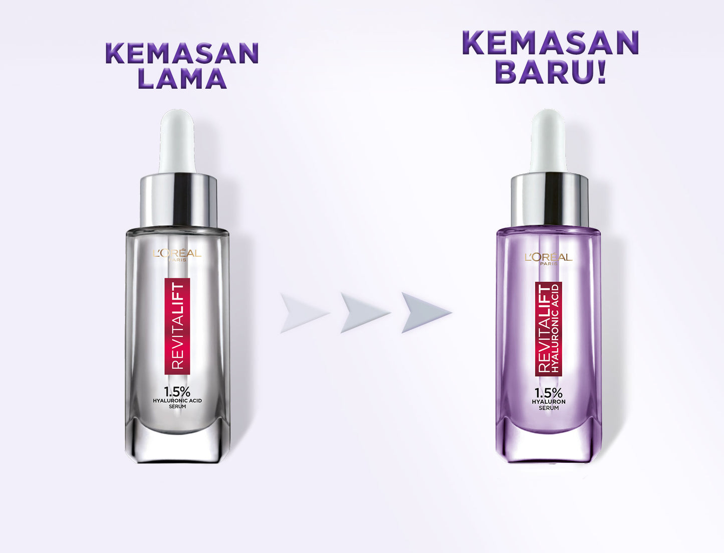 L'Oreal Paris Revitalift 1.5% Hyaluronic Acid Serum Skin Care - 15/30ml (Serum Wajah Untuk Kulit Lembab, Halus, dan Tampak Lebih Muda)
