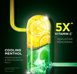GARNIER Men Turbo Bright 5x Vitamin C Super Serum Gel - 30ml Serum Mencerahkan Wajah Anti Kusam 5x Lebih Cepat